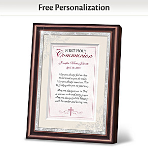 First Holy Communion Personalized Framed Prayer