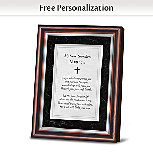 Religious Framed Poem Personalized With Grandson's Name
