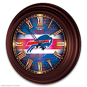 Buffalo Bills Illuminated Atomic Wall Clock