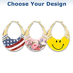 "Passion For Fashion" Hoop Earrings: Choose Your Design