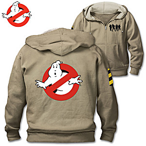 "Ghostbusters" Men's Hoodie With Embroidered Patches