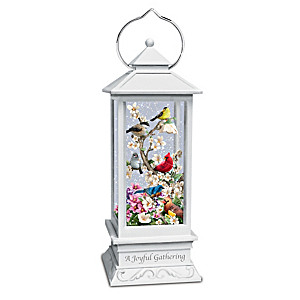 Songbird Lantern With Lights And Ever-Swirling Glitter