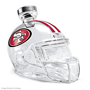 San Francisco 49ers Glass Helmet Decanter
