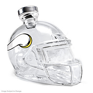 Minnesota Vikings Glass Helmet Decanter