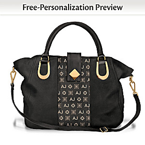 Personalized Designer-Style Satchel With Your Initials