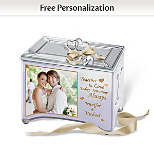 Personalized Romantic Music Box With Your Photo And 2 Names