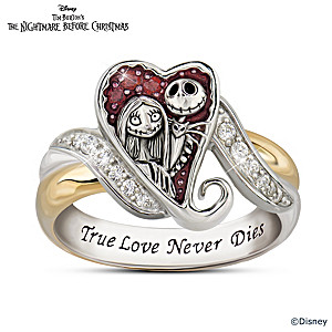 The Nightmare Before Christmas Diamonesk Embrace Ring