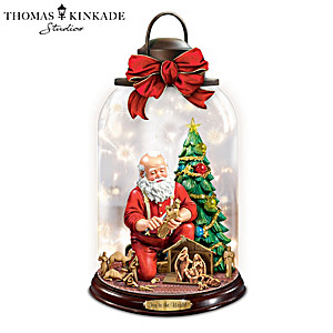 Thomas Kinkade Christmas Lantern With Lights And Narration