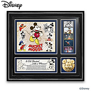 Mickey Mouse Wall Decor With 22K Gold-Plated Medallion