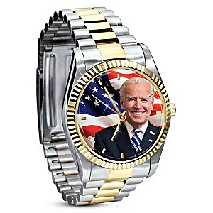 President Joe Biden Stainless Steel Men's Watch