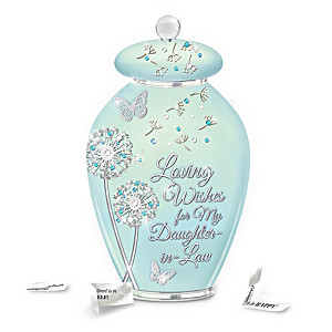 Loving Wishes For My Daughter-In-Law Porcelain Musical Jar
