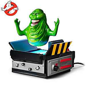 Ghostbusters Levitating Slimer With Light-Up Ghost Trap Base