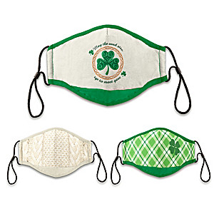 3 "For The Love Of The Irish" Adult Face Masks