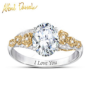 Alfred Durante "Roses Of Love" Genuine Topaz Ring