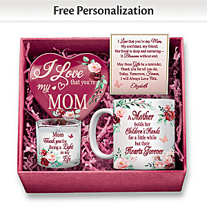 "Mom, I Love You" 4-in-1 Personalized Gift Box Set