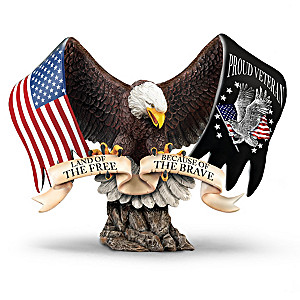 "Proud Veteran" Eagle Tribute Sculpture
