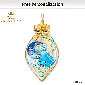 Disney Princess Cinderella Personalized Light Up Ornament