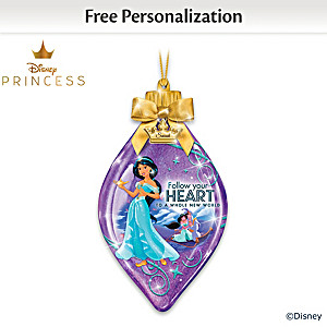 Disney Princess Jasmine Personalized Light Up Ornament