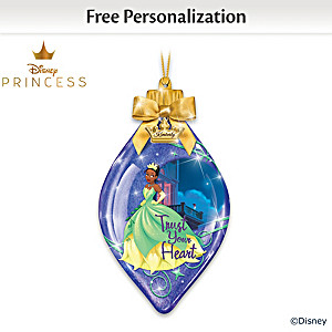 Disney Princess Tiana Personalized Light Up Ornament