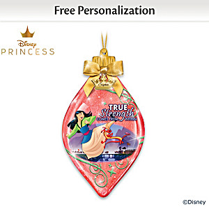 Disney Princess Mulan Personalized Light Up Ornament