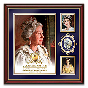 Queen Elizabeth II Platinum Jubilee Wall Decor And Medallion