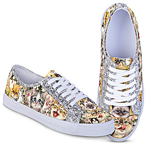 Kayomi Harai "Cats With Purr-sonality" Ever-Sparkle Shoes