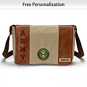 U.S. Army Personalized Messenger Bag With Name