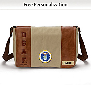 U.S. Air Force Personalized Messenger Bag With Name