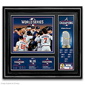 Braves 2021 World Series Champions Framed Wall Decor