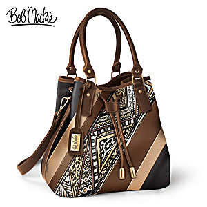 Bob Mackie "Palm Desert" Bucket-Style Fashion Handbag