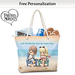 Just Me And You With An Ocean View Personalized Tote Bag