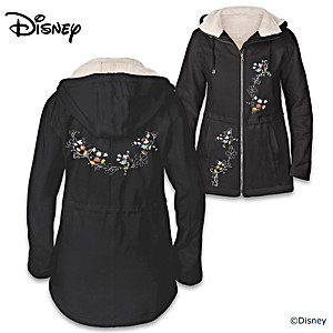 Disney Embroidered Anorak Floral Women's Jacket