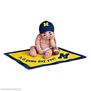 Wolverines Mini Baby Doll With Team Accessories
