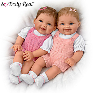 Twin Baby Dolls By Ping Lau In Custom Knit Ensembles