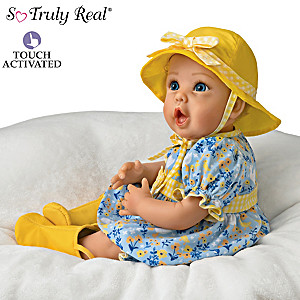 Interactive Baby Doll "Coos" Like She's Singing In The Rain