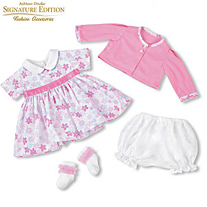 4-Piece Baby Doll Floral Party Dress Set By Victoria Jordan