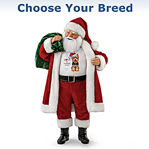"I Love My Dog Too!" Classic Santa Doll: Choose Your Breed