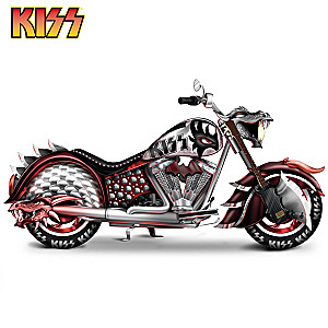 KISS Rock And Roll All Nite Motorcycle Sculpture