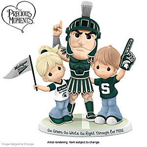 Precious Moments Michigan State Spartans Porcelain Figurine
