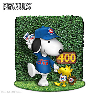 Snoopy And Woodstock Chicago Cubs Fan Figurine