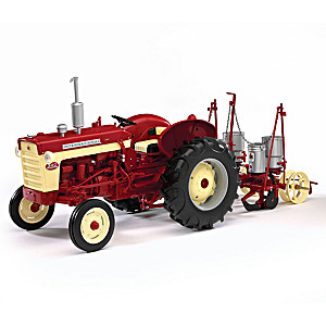 1:16-Scale International 340 Diecast Tractor And 251 Planter