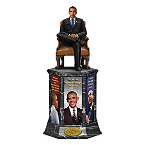 Barack Obama Illuminated Sculpture With His Quotes & Photos