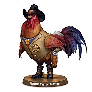 Blake Jensen Rootin’ Tootin’ Rooster Figurine