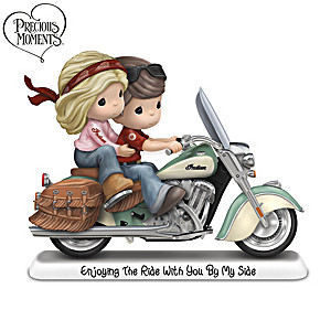 Precious Moments Indian Motorcycle Figurine