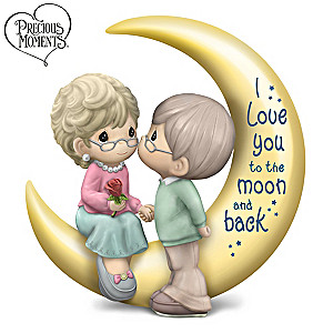 Precious Moments "I Love You To the Moon And Back" Figurine