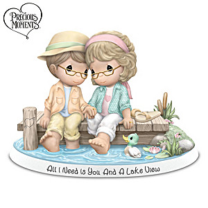 Precious Moments All I Need Is You And A Lake View Figurine