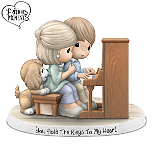 "You Hold The Keys To My Heart" Porcelain Figurine