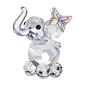Genuine Bohemian Crystal Elephant Figurine