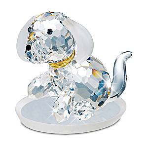 Genuine Bohemian Crystal Dog Figurine