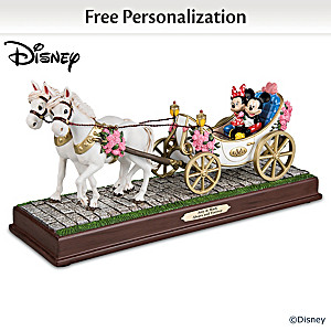 Disney Romantic Carriage Sculpture Personalized With 2 Names